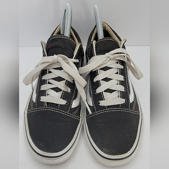 Vans | Old Skool distressed black white canvas low sneakers | WMS 6 - Picture 3 of 11